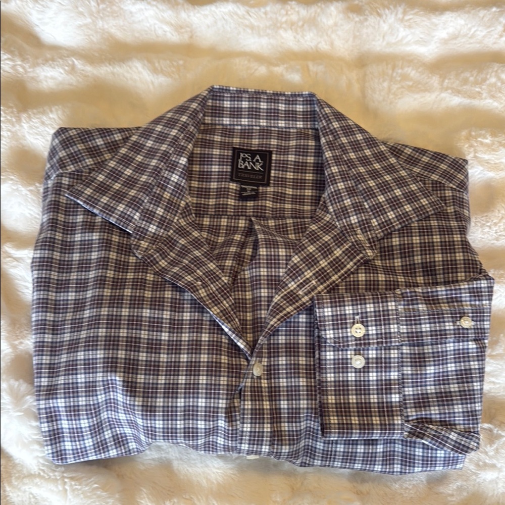 Jos. A. Bank Blue Casual Button Down Shirt
